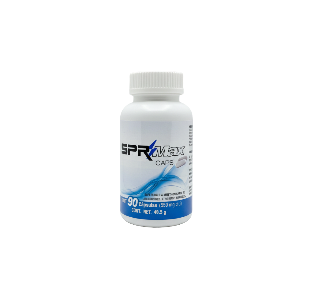 S-P-R MAX® CAPS: Optimiza tu Rendimiento y Fertilidad Masculina 90 cps (550 mg c/u)